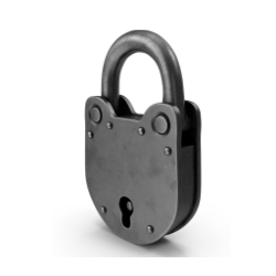 padlock, sos card by tapster is secure